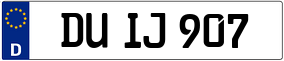 Trailer License Plate